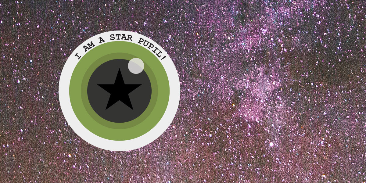 Star Pupil marketing button